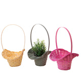 4 Pezzi • Cesto cappello vimini • 31 cm