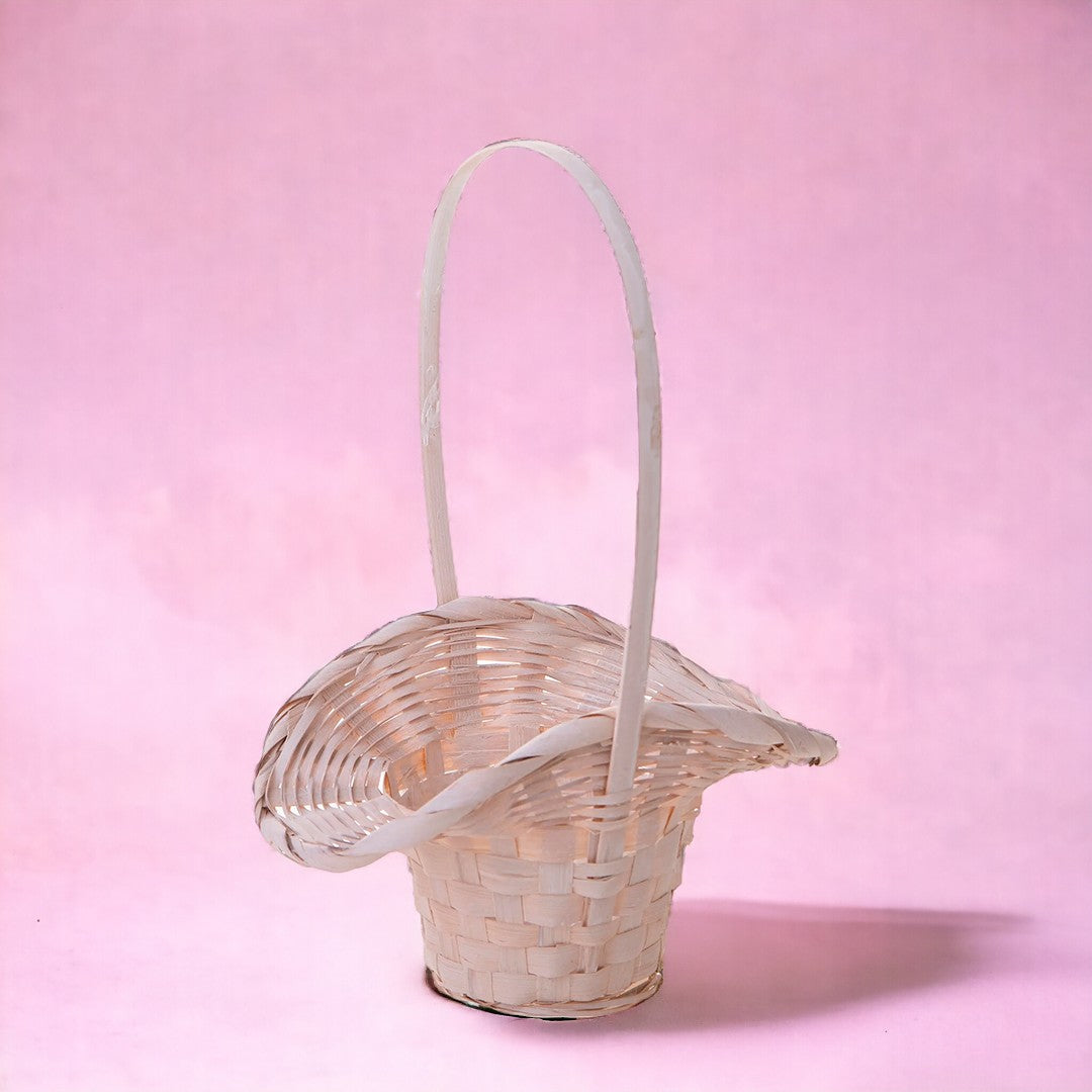 8 Pezzi • Cesto a forma di cappello in vimini • 31 cm