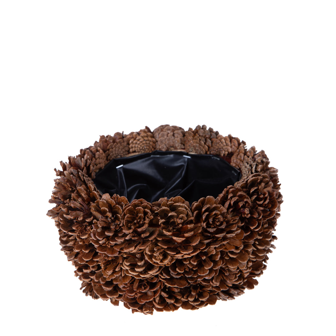 Cachepot con Pigne Naturali • 12 cm