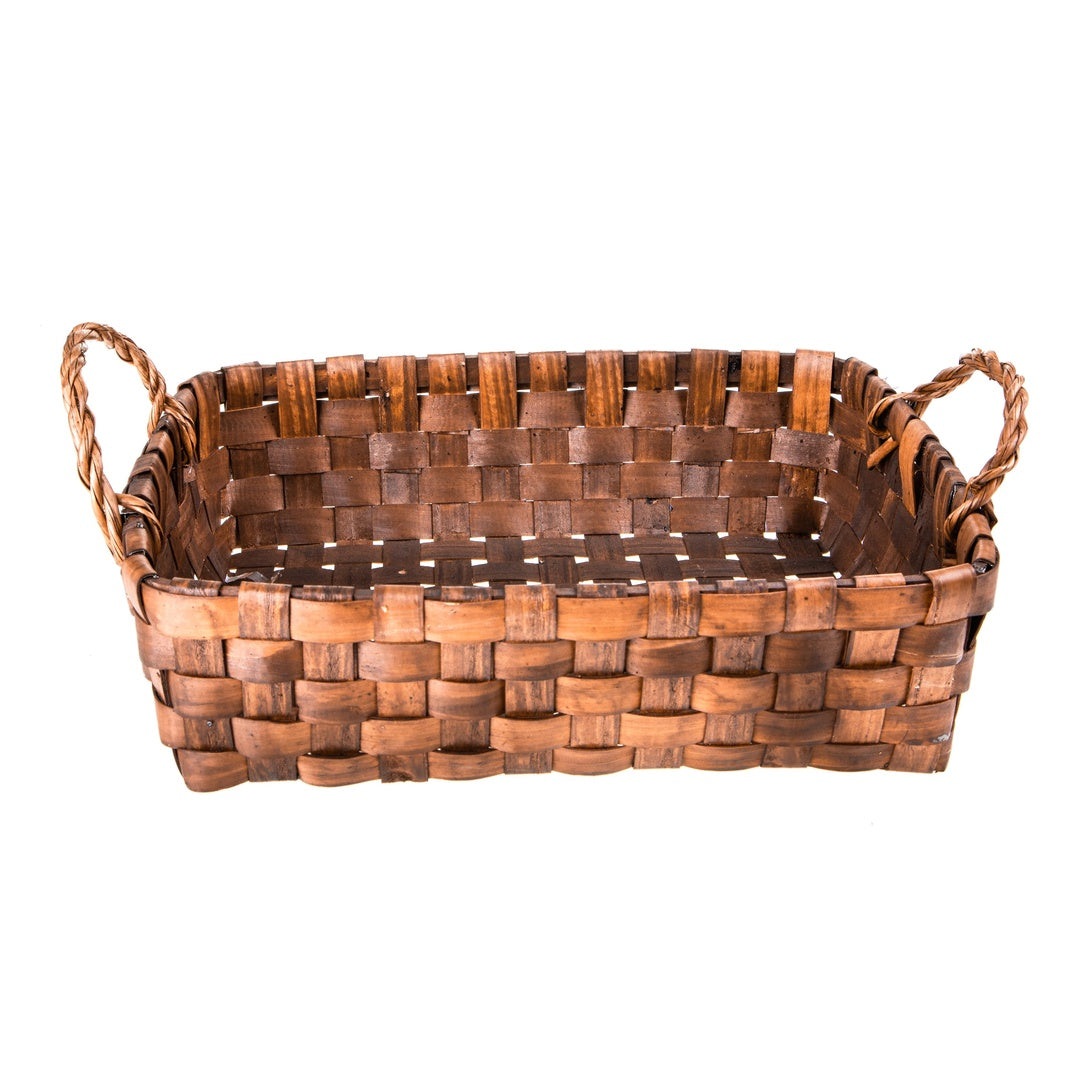 Cesto rettangolare willow con manici • 54 cm