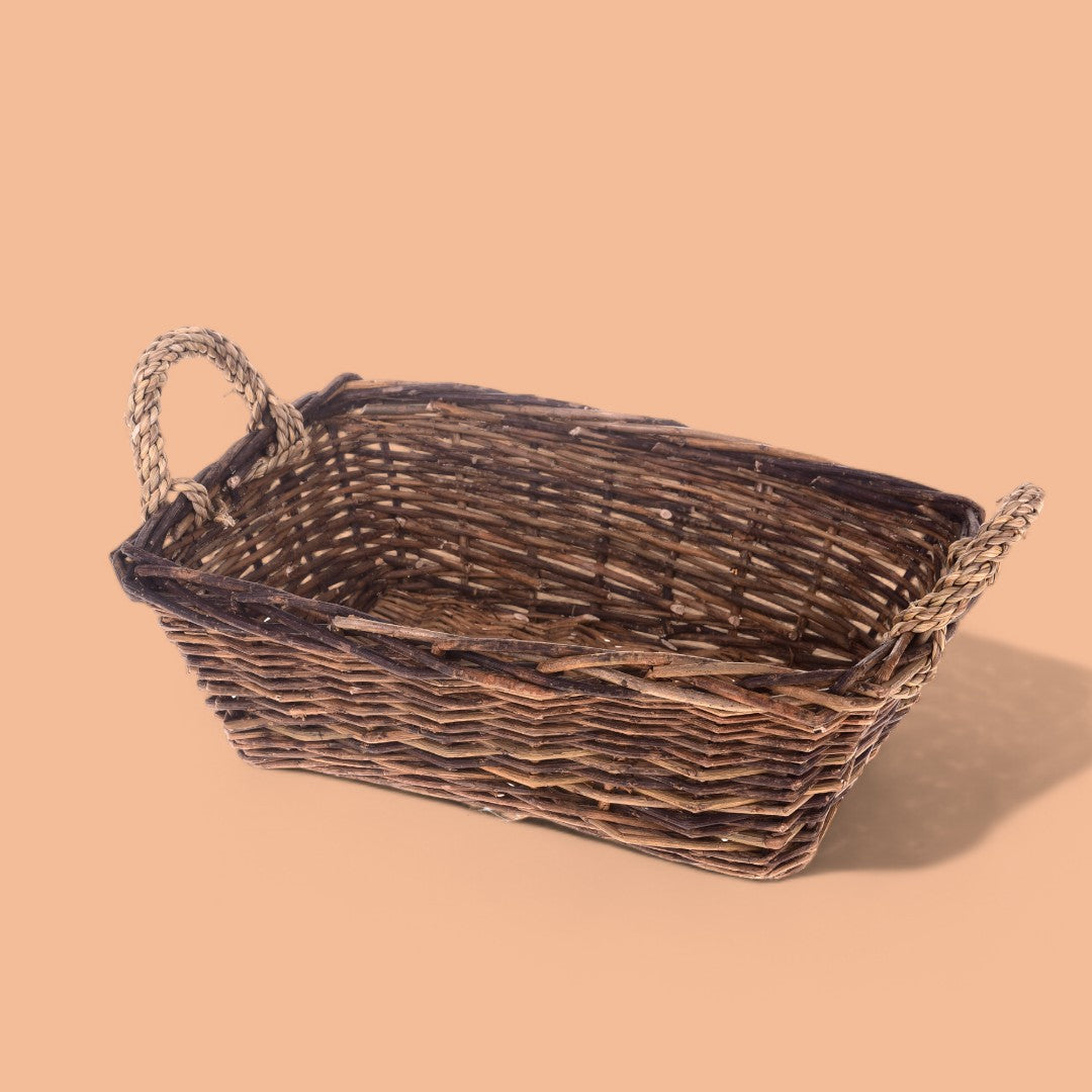 2 Pezzi •  Cesto rettangolare Willow  • 13 cm