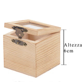 5 Pezzi • Scatola cubo in legno • 59,5 cm