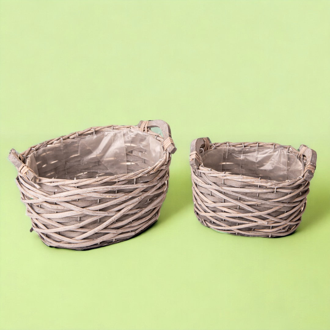 Set di 2 ovaline con manici • 13 cm