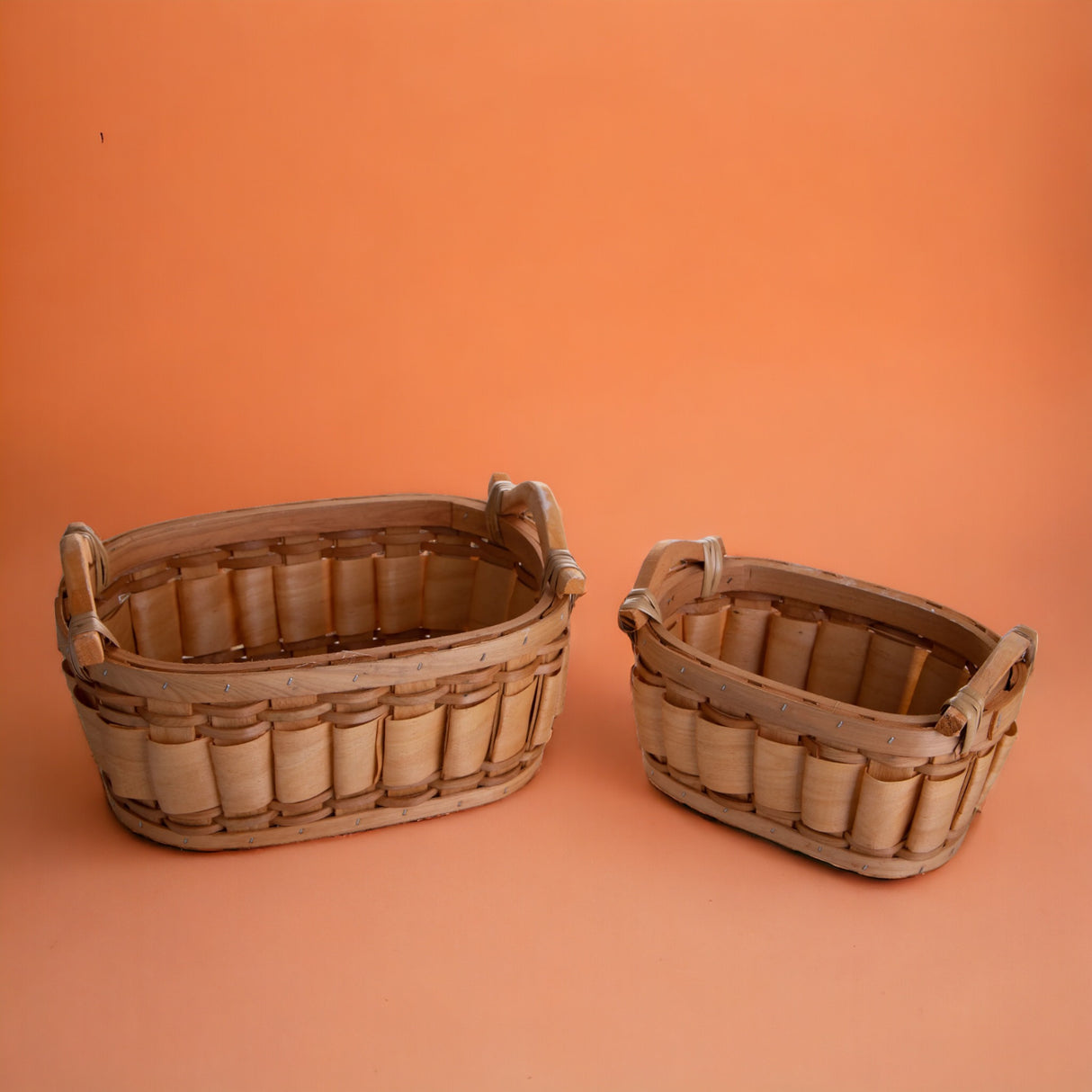 Set di 2 Cesti Ovali con Man • 13 cm