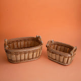 Set di 2 Cesti Ovali con Man • 13 cm