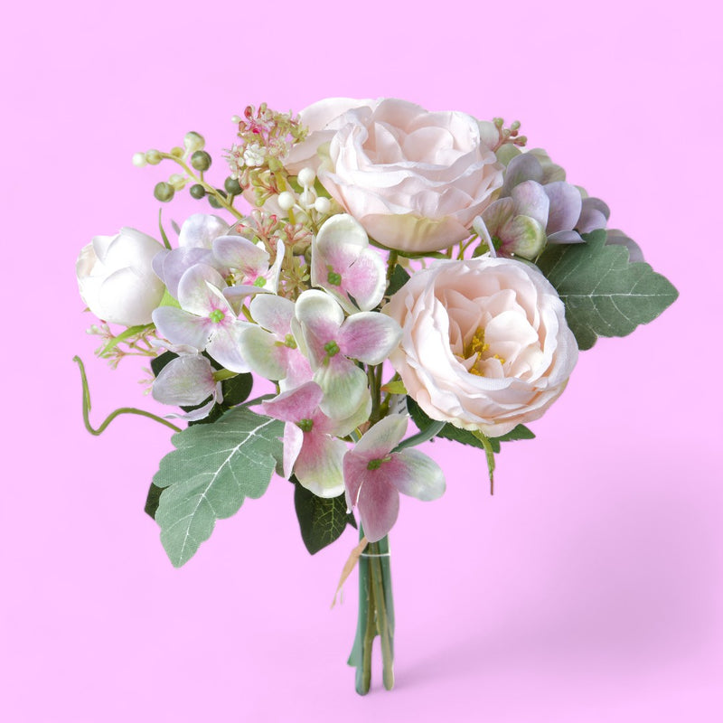 Bouquet artificiale cabbage rose • 35 cm