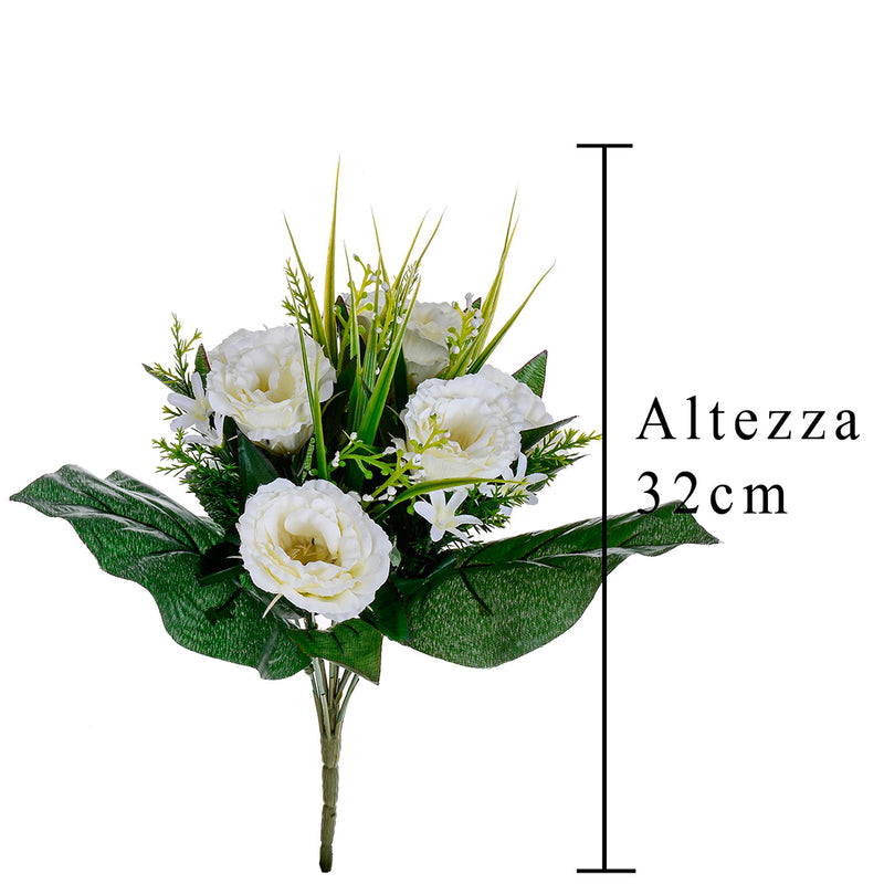 Bouquet artificiale lisiantus • 32 cm