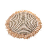 Tappeto con Rafia Naturale • 80 cm