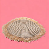 Tappeto con Rafia Naturale • 55 cm