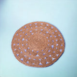 Tappeto rotondo intrecciato naturale • 2 cm