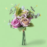 Bouquet artificiale rose ed ortensia • 40 cm