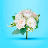 Bouquet artificiale Cabbage Rose per 7 rami • 250 cm