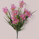 12 Pezzi • Bouquet Lilium con 7 Fiori • 48 cm