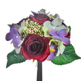 Bouquet artificiale con rose • 31 cm