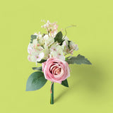 Bouquet artificiale rose e Ortensie • 36 cm