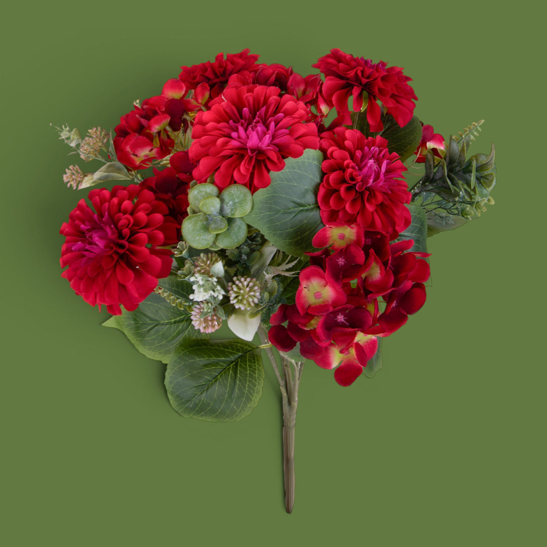 Bouquet Dalie e Ortensie • 56 cm