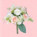 Bouquet artificiale rose • 15X15X27 cm