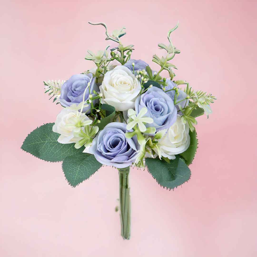Bouquet artificiale rose • 15X15X27 cm