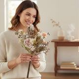 Bouquet Rose per 6 Antico • 54 cm