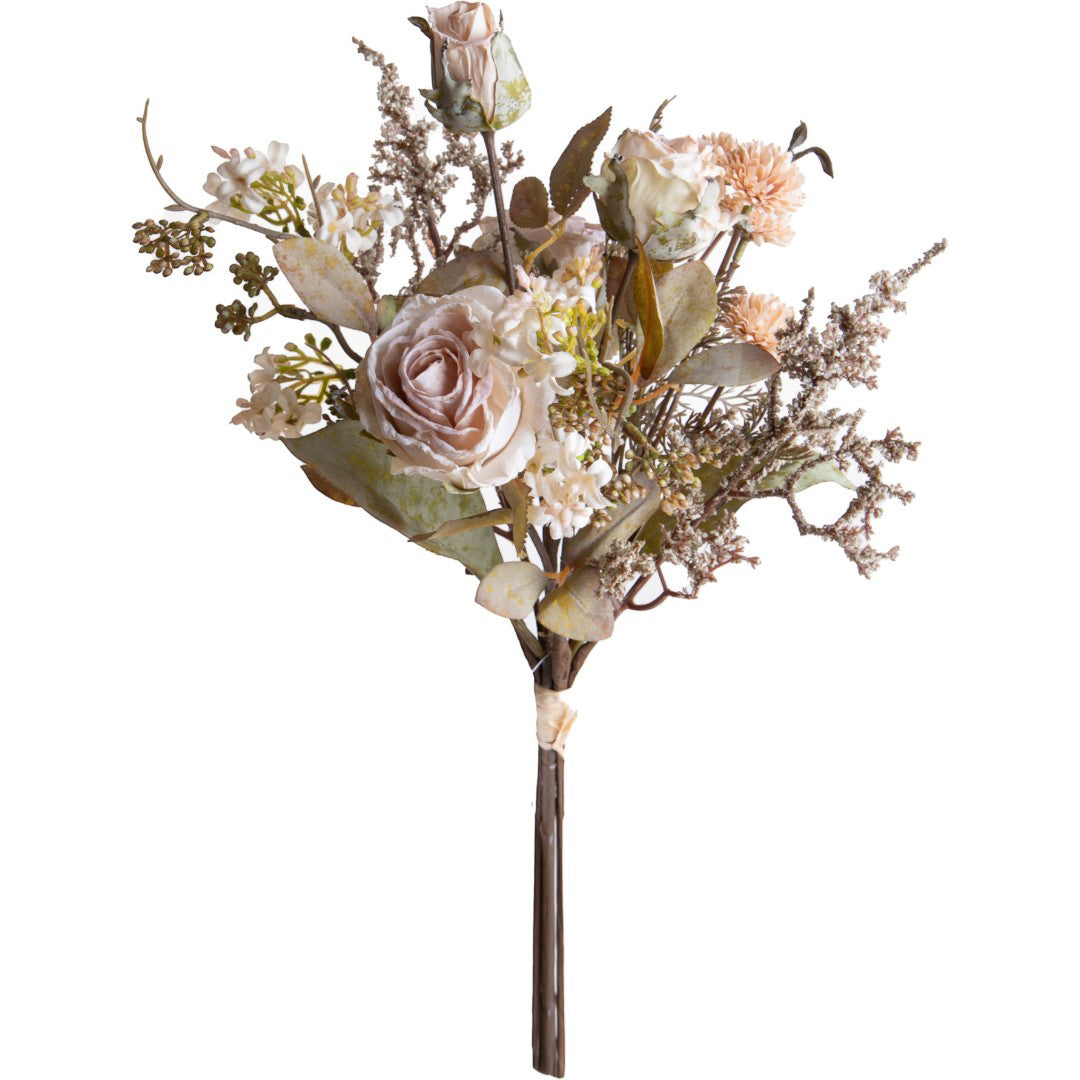 Bouquet Rose per 6 Antico • 54 cm