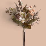 3 Pezzi • Bouquet Rose per 6 Antico • 54 cm