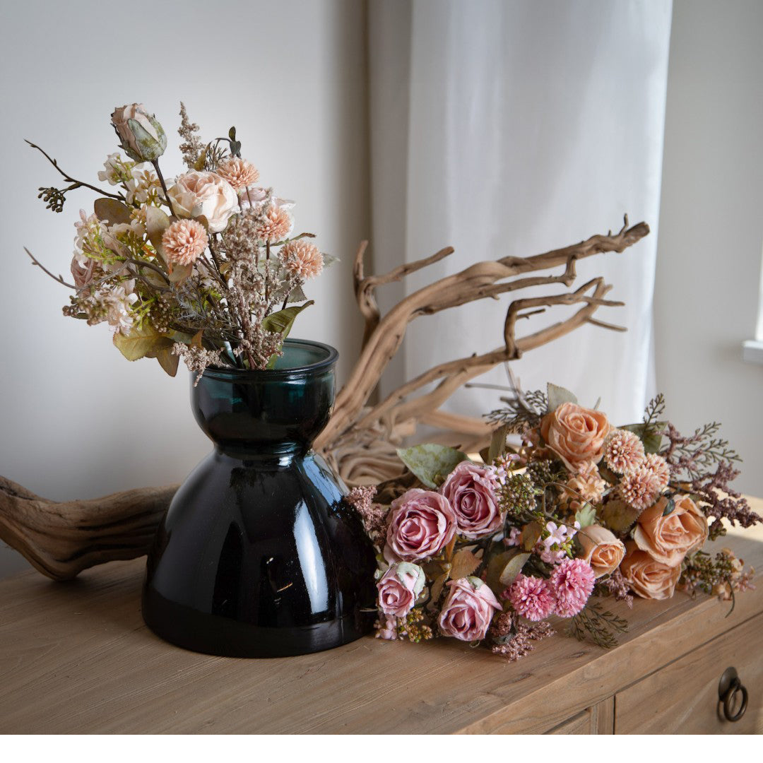 Bouquet Rose per 6 Antico • 54 cm