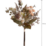 Bouquet Rose per 6 Antico • 54 cm