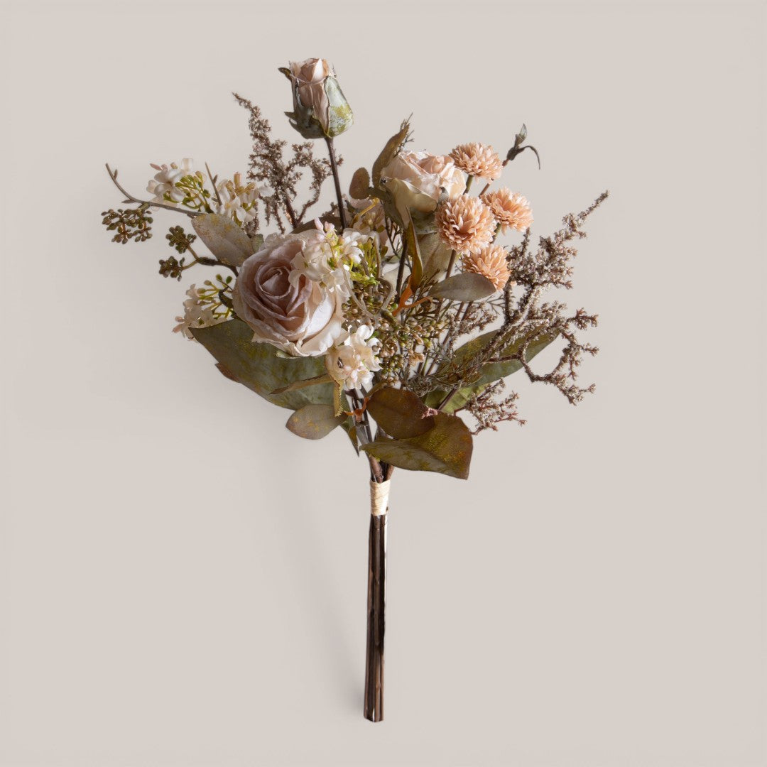 Bouquet Rose per 6 Antico • 54 cm