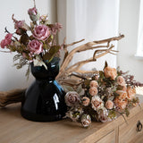 Bouquet Rose per 6 Antico • 54 cm