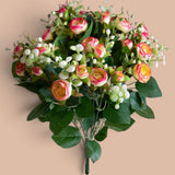 3 Pezzi • Bouquet Ranuncoli per 16 fiori • 43 cm