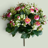 3 Pezzi • Bouquet Ranuncoli per 16 fiori • 43 cm