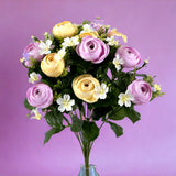 Bouquet artificiale ranuncoli 13 fiori • 43,5 cm