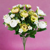 Bouquet artificiale ranuncoli 13 fiori • 44 cm