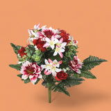 Bouquet artificiale con dalie • 60 cm