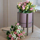 Bouquet Mini Rose per 5 fiori • 26 cm