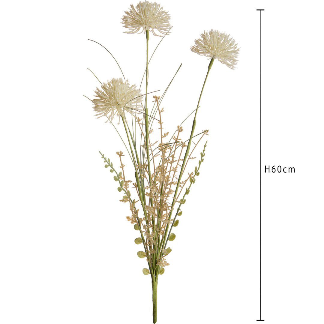 6 Pezzi • Fiori Di Campo con Tarassaco • 60 cm