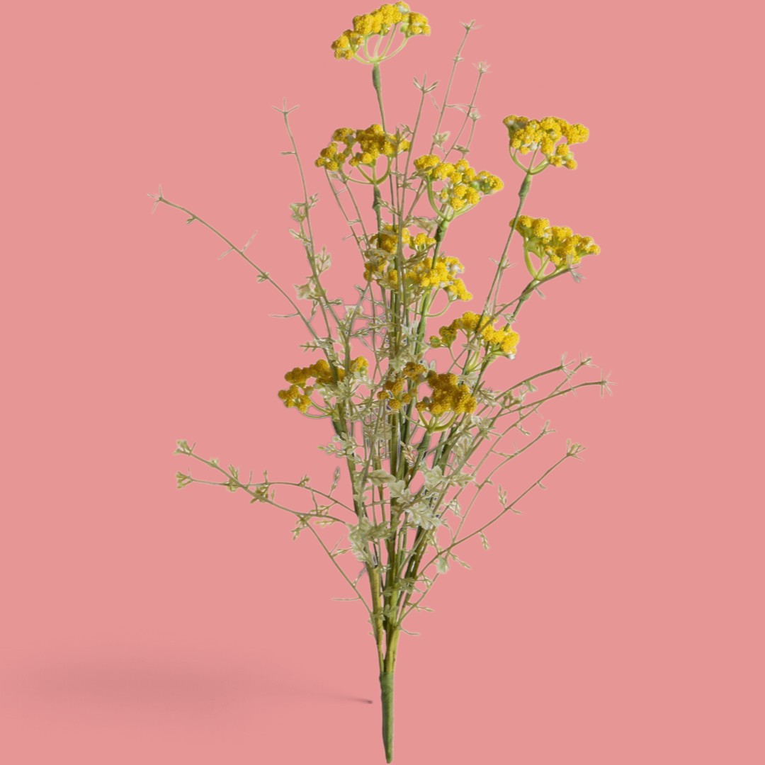 6 Pezzi • Fiori Di Campo con Achillea • 60 cm