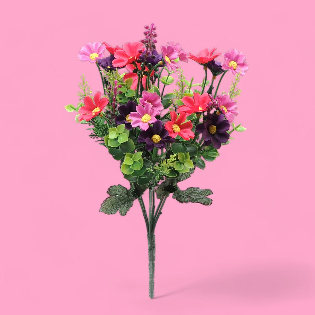 Mini Bouquet artificiale con margherite • 35 cm