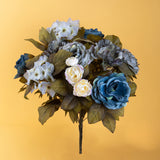 Bouquet artificiale rose ortensie • 34 cm