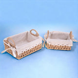 Set da 2 cassetta con trina • 8 cm