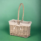 Porta bottiglie vimini manico • 40 cm