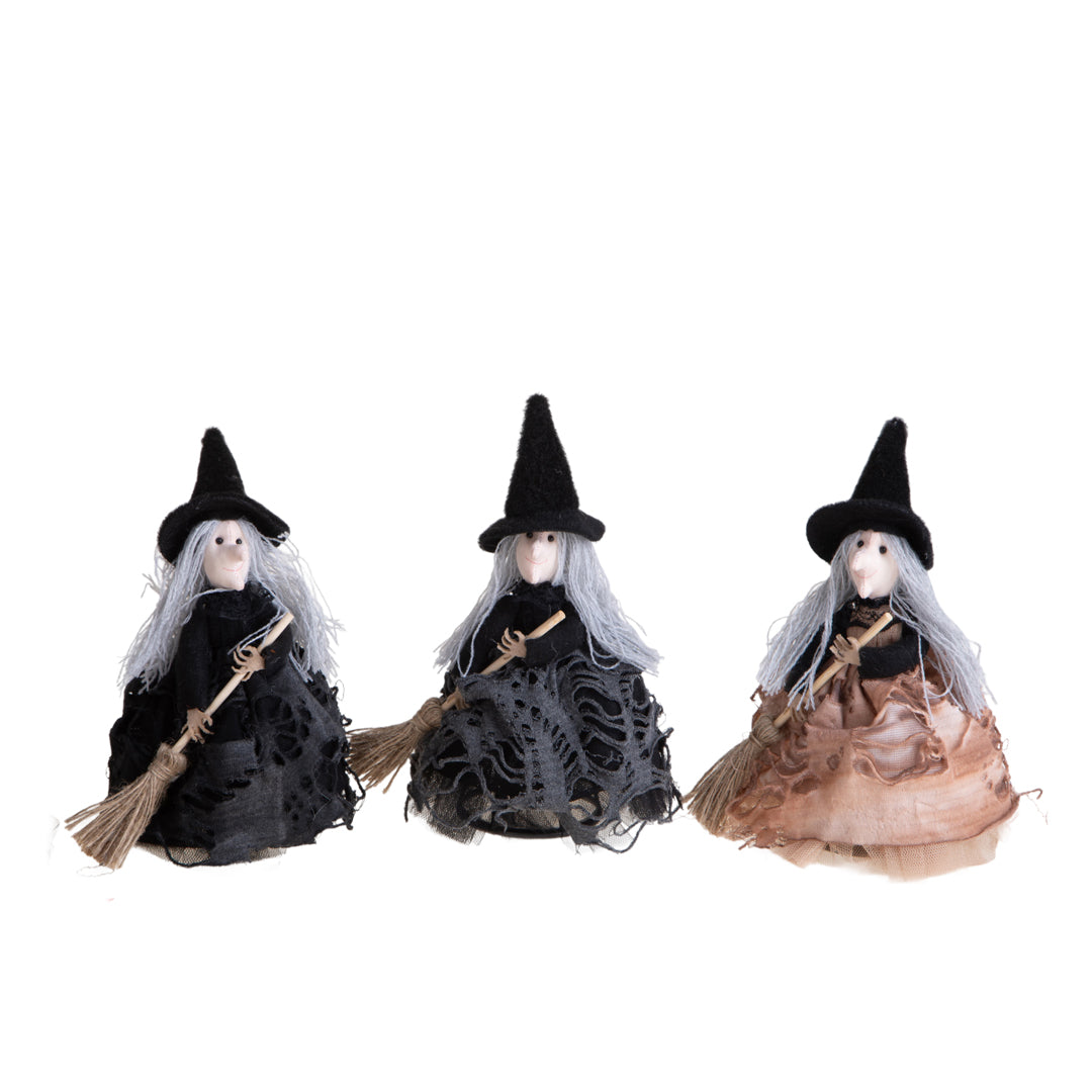 Set di 3 Befane In Piedi • 21 cm • 2 Pezzi