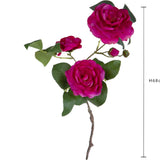 Camelia 3 Fiori + 2 Bocci Ramo • 68 cm