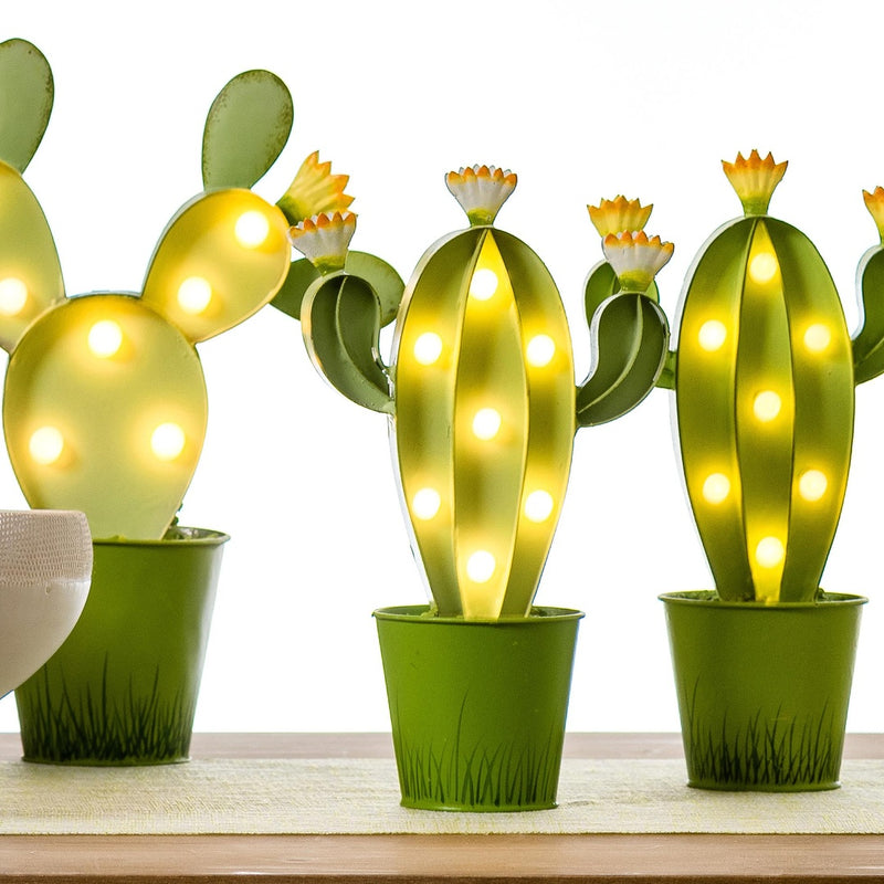 Cactus con luci • 24 cm