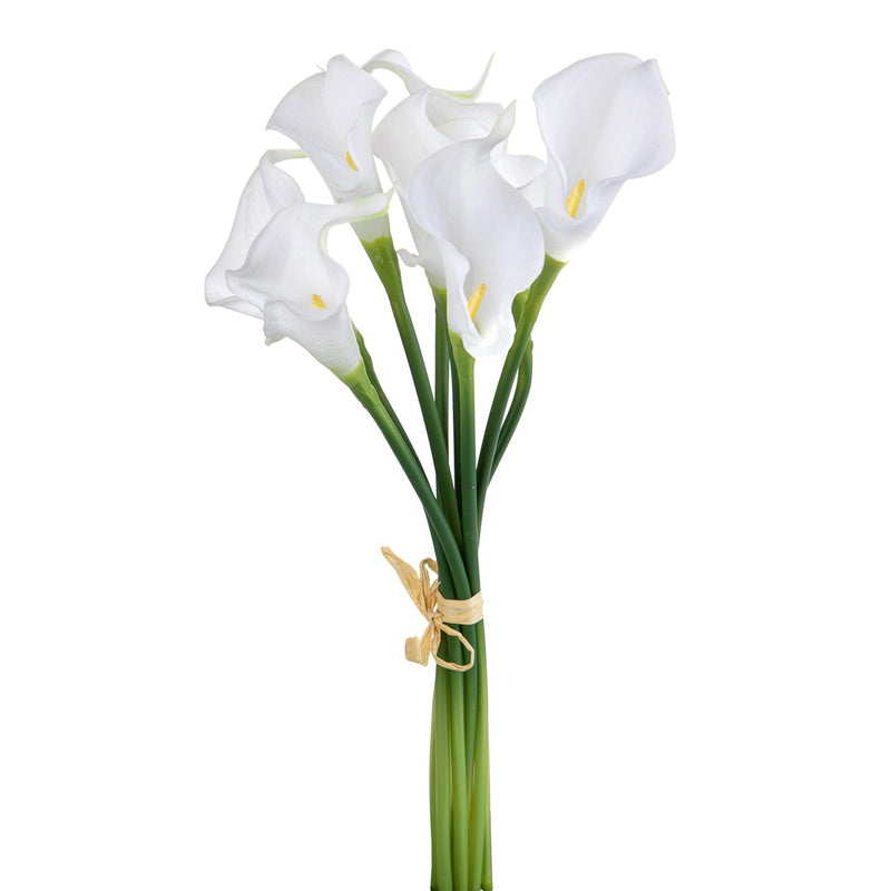 3 Pezzi • Calla artificiale composta da 8 fiori • 36 cm