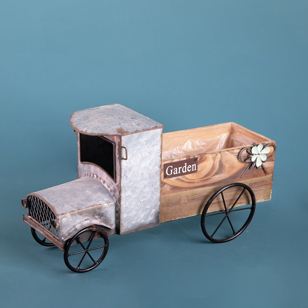 Camioncino contenitore legno • 40 cm