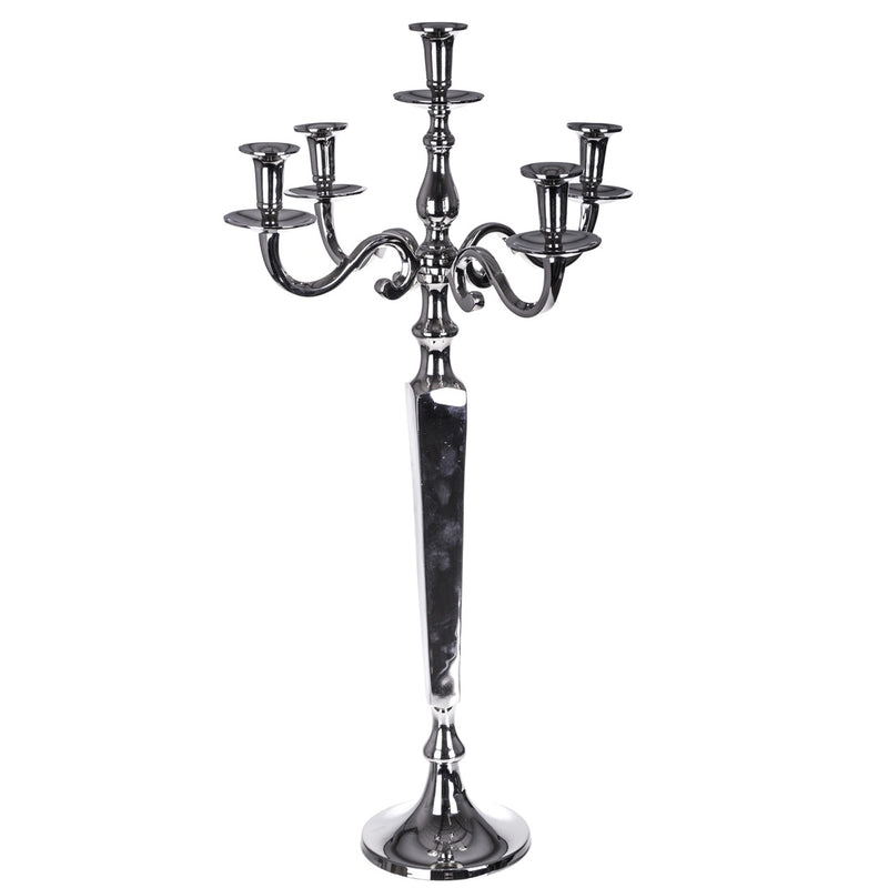 Candelabro metallo 5 bracci • 60 cm