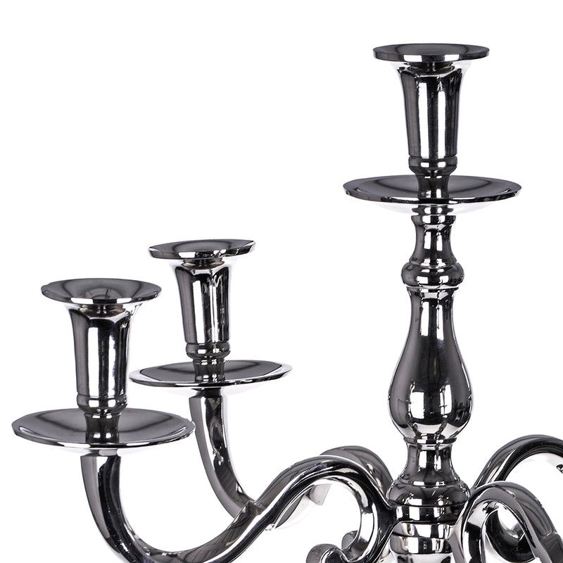 Candelabro metallo 5 bracci • 60 cm