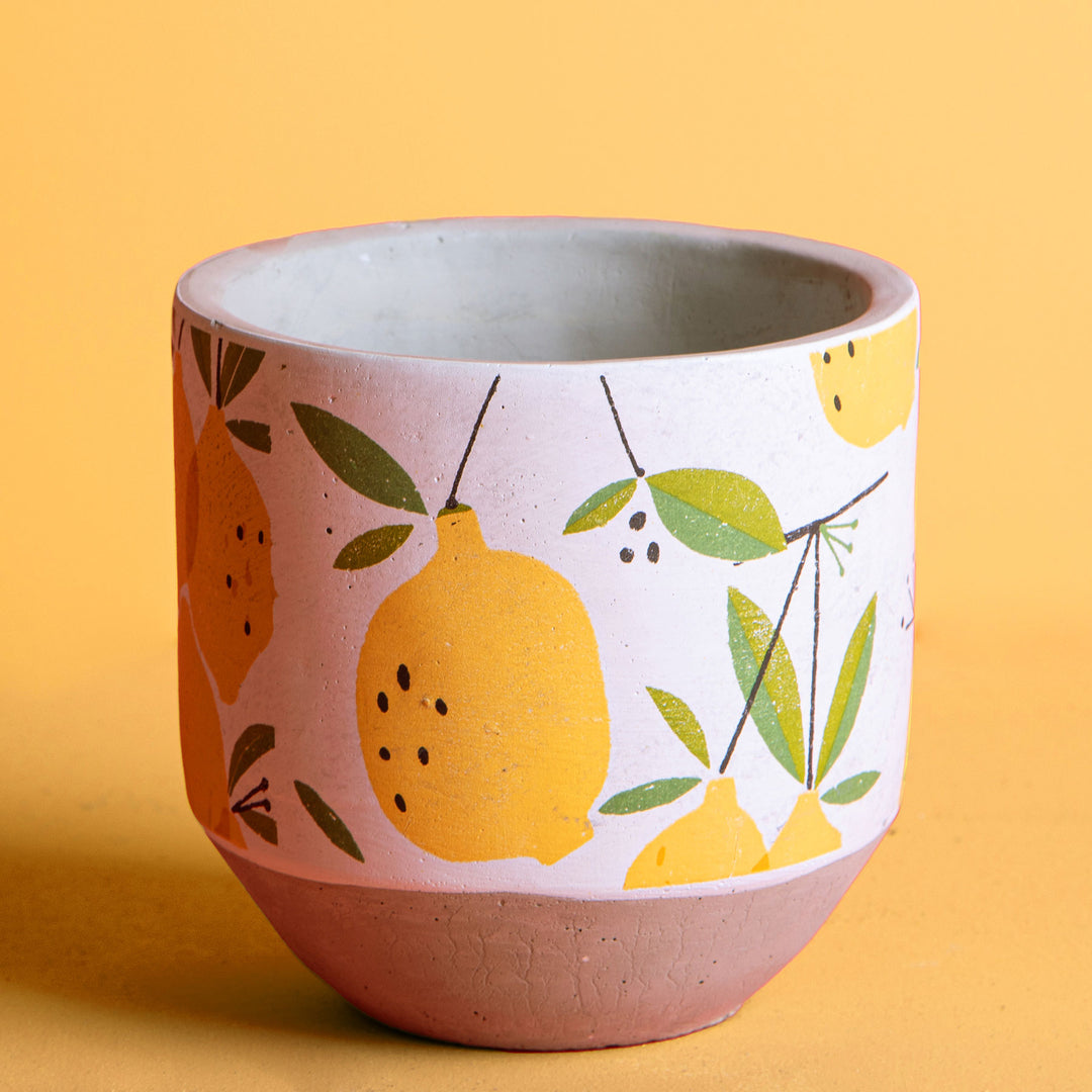 Cachepot con limoni • 17 cm