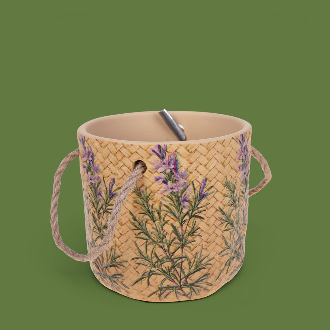 Cachepot con Manici in Corda • 12,5 cm